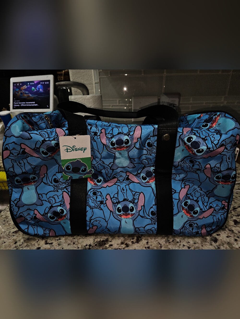 SOLD Disney Stitch Rolling Duffel Bag NWT - Picture 4 of 11